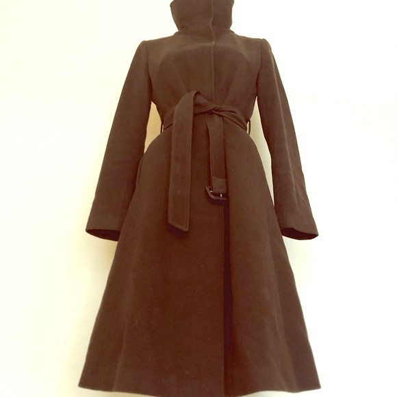 Burberry Brown Wool Cashmere Belted Midi Car Coat - Picture 8 of 8